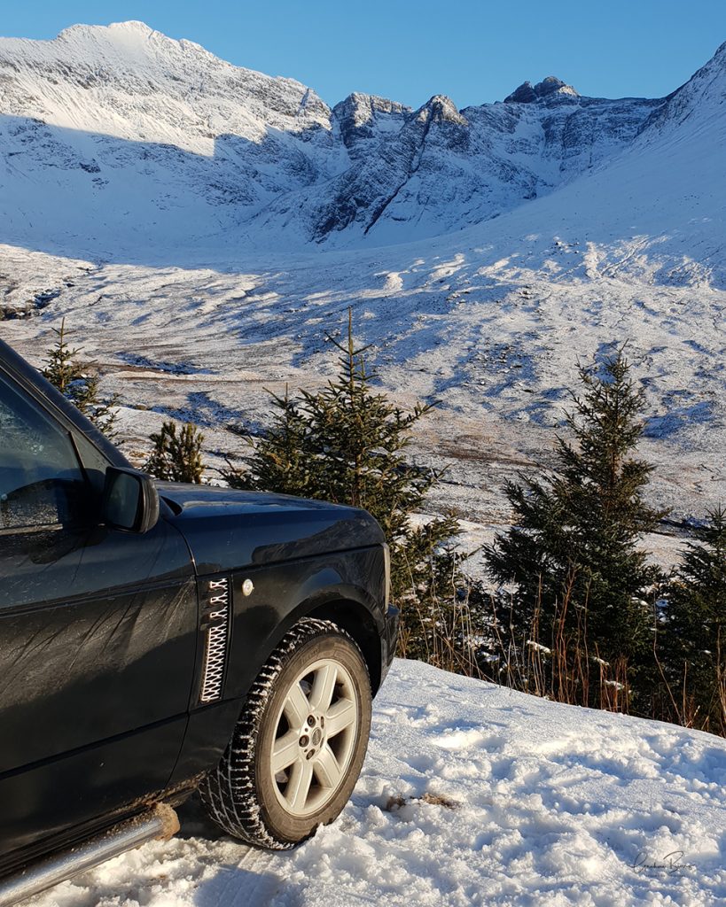 View from the fairy pools car park