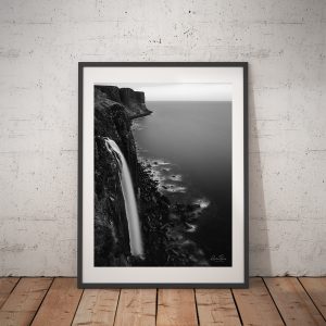 Mealt Falls Isle of Skye Black and White Print
