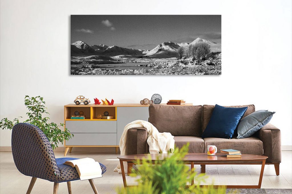 Black Mount Fine art print Canvas