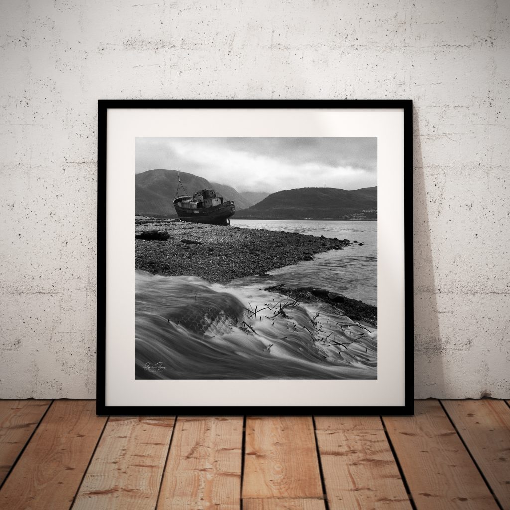 Framed Rest Trawler. Ben Nevis, Loch Linnhe, Corpach.